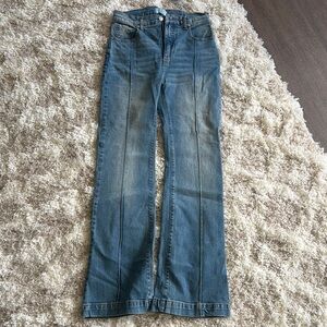REVICE Blue Flare Wide Leg Jeans